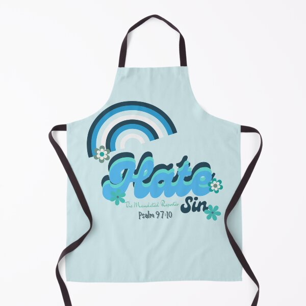 Item preview, Hate Sin Psalm 97:10 - Vintage Baby Blue designed and sold by TheReporter1.