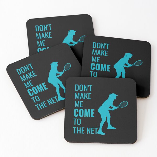 Item preview, Don't Make Me Come To The Net Tennis Gift Tennis Player Tennis Racket Sticker designed and sold by carurbrenda.