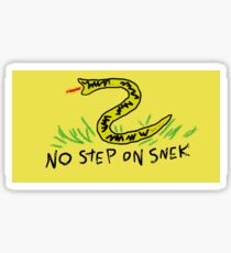 no step on snek Sticker