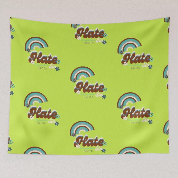 Item preview, Hate Sin Psalm 97:10 - Vintage Lime designed and sold by TheReporter1.