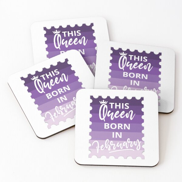 Item preview, Queens are Born in February Sayings designed and sold by colormepixels.