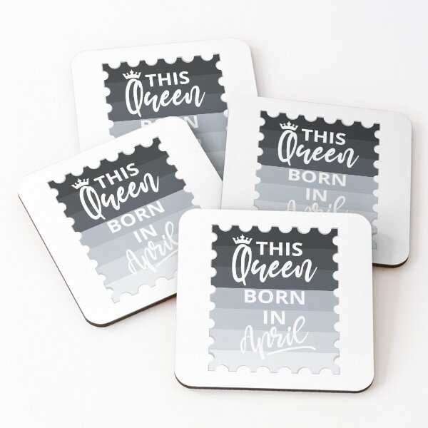 Item preview, Queens are Born in April Sayings designed and sold by colormepixels.