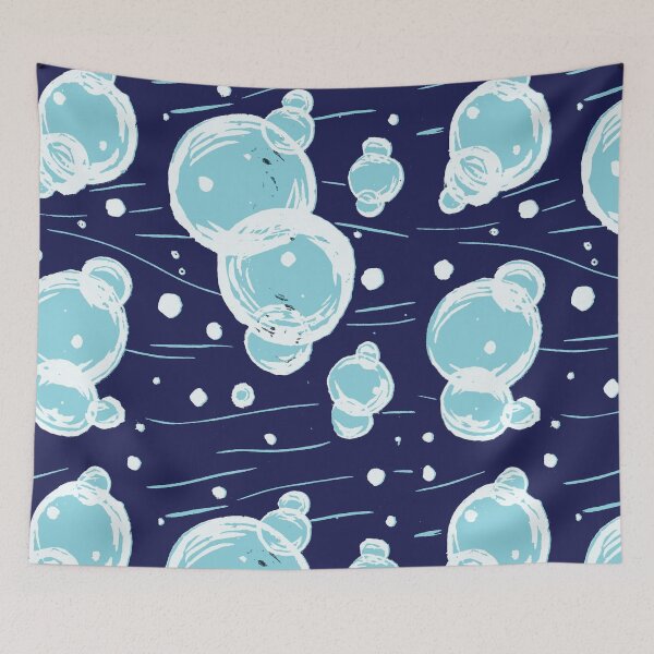 Item preview, Sandy Robinson   Australia  “Air Filled Current” Reduction Lino Print designed and sold by WaterProject.