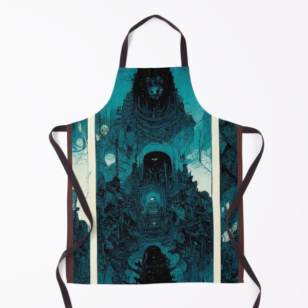 Item preview, Temple of the Samurai Wolf- Tecno Noir Cyber Punk Demon Hunter designed and sold by esotericorigins.