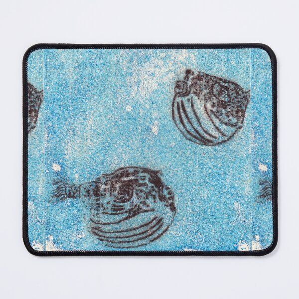 Item preview, Michele Ouellet Canada “Fugu Fugu” Drypoint on acrylic monotype designed and sold by WaterProject.