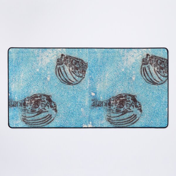 Item preview, Michele Ouellet Canada “Fugu Fugu” Drypoint on acrylic monotype designed and sold by WaterProject.