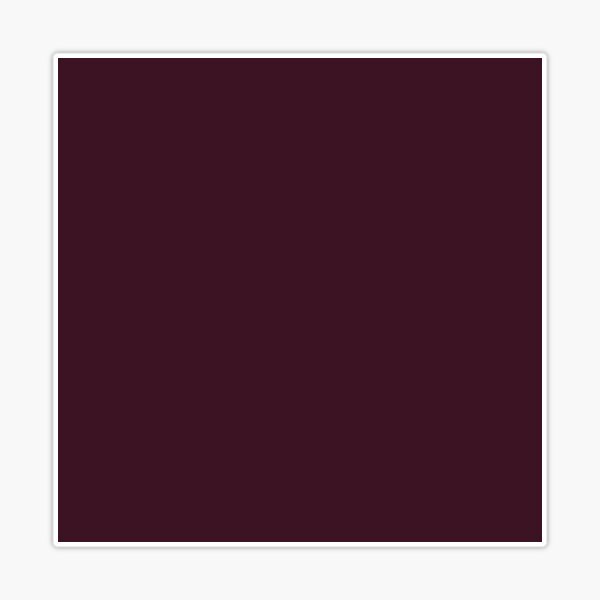 preppy minimalist gothic wine burgundy purple dark plum | Sticker