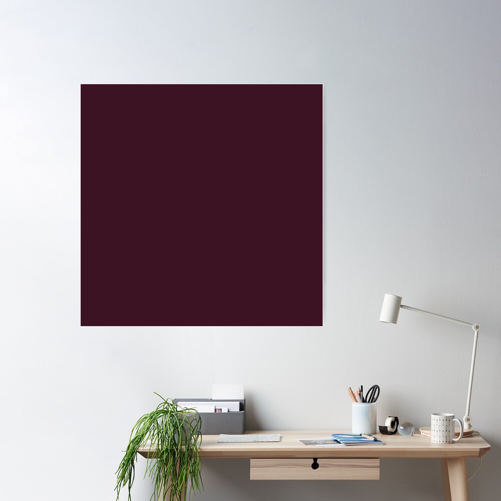 preppy minimalist gothic wine burgundy purple dark plum | Poster