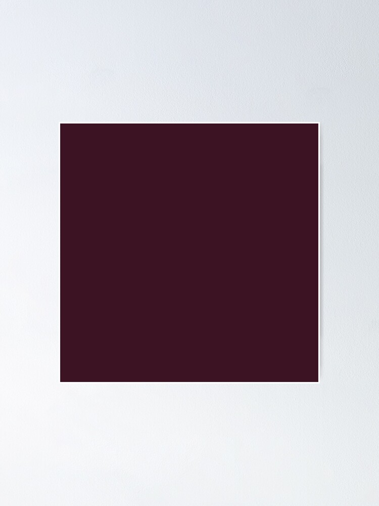 preppy minimalist gothic wine burgundy purple dark plum  Poster