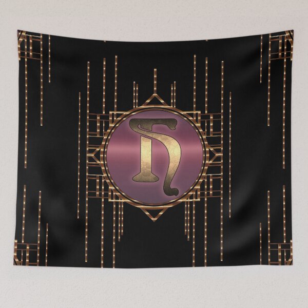Item preview, Monogram H 20s Art Deco Art Nouveau Vintage designed and sold by Xarah.