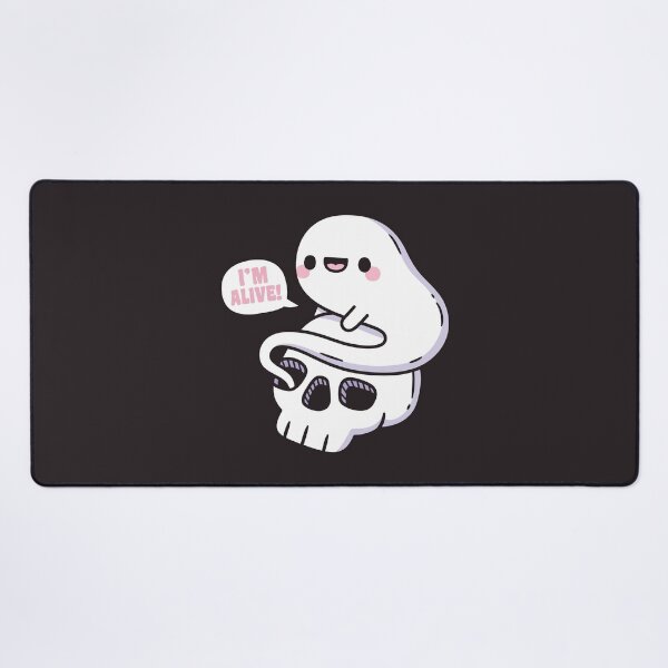 Item preview, Cute Ghost Coming Out Of Skeleton Skull, Im Alive Funny designed and sold by rustydoodle.