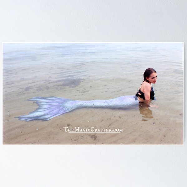 Póster for Sale con la obra «Sirena real en el agua: sirena fantasma» de  TheMagicCrafter
