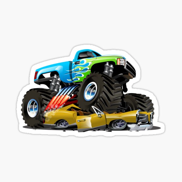 Monster Truck Stickers | Redbubble