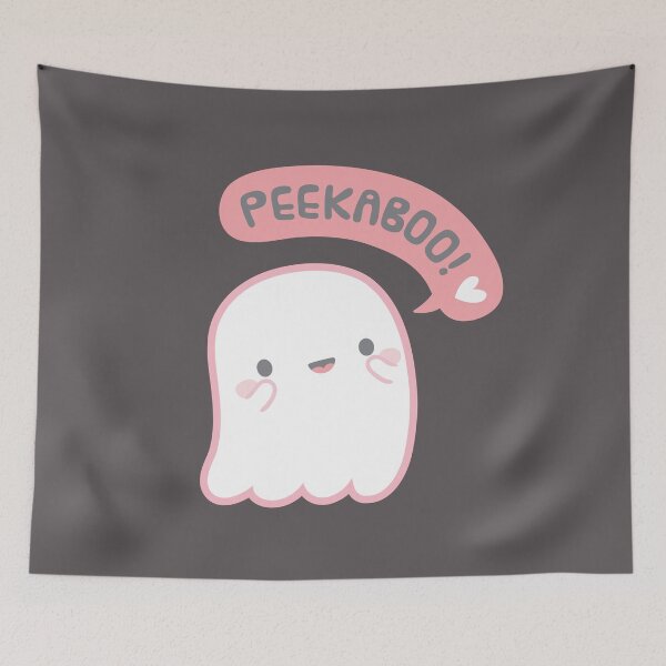 Item preview, Cute Ghost Plays Peekaboo designed and sold by rustydoodle.