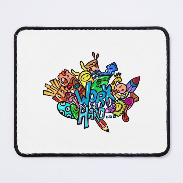 Item preview, Work Hard Doodle Art designed and sold by USPLboutique1.
