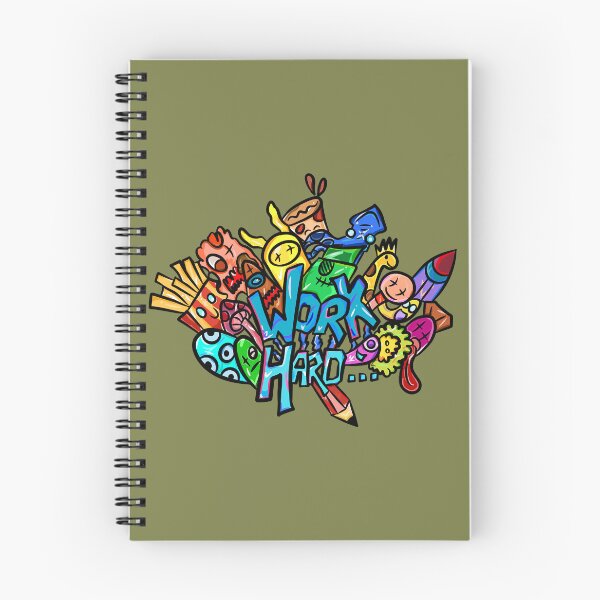 Artikelvorschau, Arbeite hart Doodle Art entworfen und verkauft von USPLboutique1.