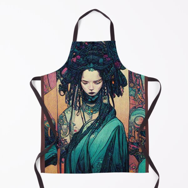 Item preview, High Priestess of the Saturn Temple Tecno Noir Cyber Punk Demon Hunter designed and sold by esotericorigins.