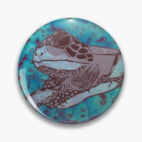 Item preview, Barbara Delacretaz  Australia  “Warming Oceans” Reduction Lino Print on painted and salted paper. designed and sold by WaterProject.
