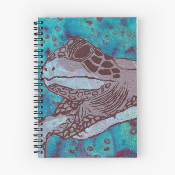 Item preview, Barbara Delacretaz  Australia  “Warming Oceans” Reduction Lino Print on painted and salted paper. designed and sold by WaterProject.