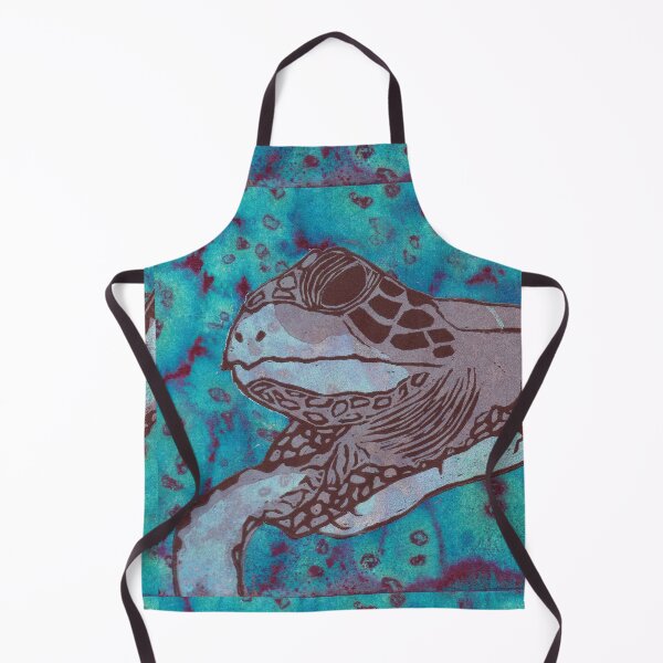 Item preview, Barbara Delacretaz  Australia  “Warming Oceans” Reduction Lino Print on painted and salted paper. designed and sold by WaterProject.