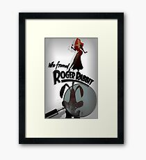 Who Framed Roger Rabbit Noir Poster Framed Print