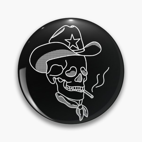 Item preview, Western Cowboy Hat Skull Smoking designed and sold by The-Goods.