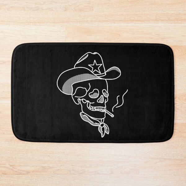 Item preview, Western Cowboy Hat Skull Smoking designed and sold by The-Goods.