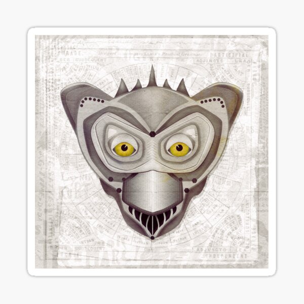 The Post Apocalyptic Series: Monkeybot Sticker