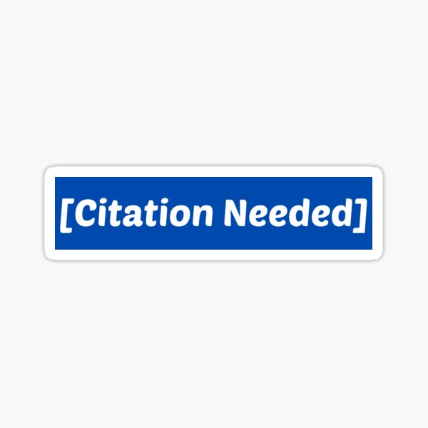 Item preview, Citation Needed designed and sold by Beracah.