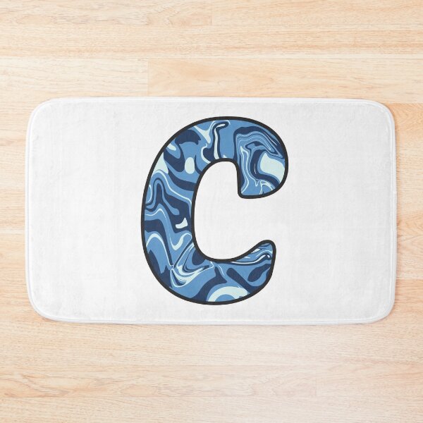 Item preview, C - Blue Marble Alphabet Letter designed and sold by Emmyteddy.