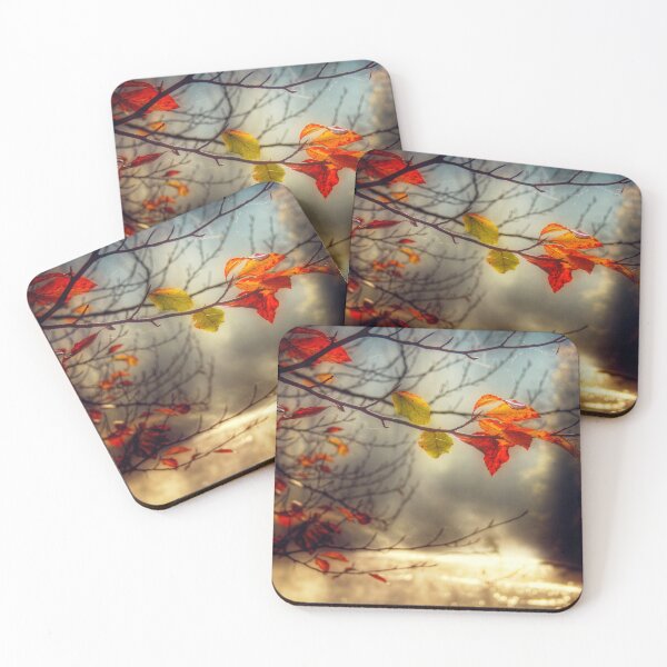 Item preview, Golden River - Autumn Morning Mood designed and sold by Dyrk Wyst Redbubble Shop.