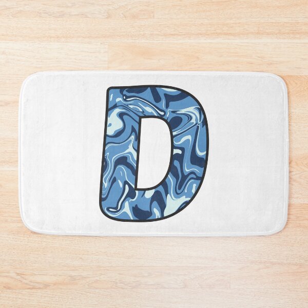 Item preview, D - Blue Marble Alphabet Letter designed and sold by Emmyteddy.