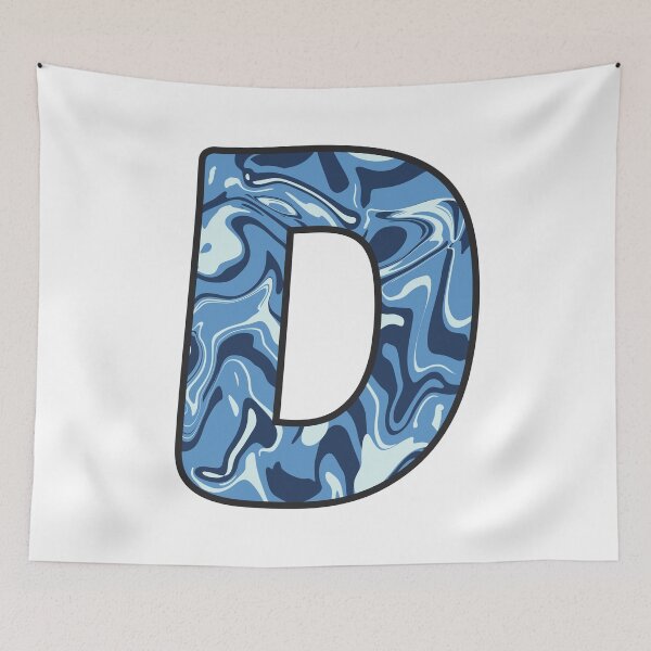 Item preview, D - Blue Marble Alphabet Letter designed and sold by Emmyteddy.