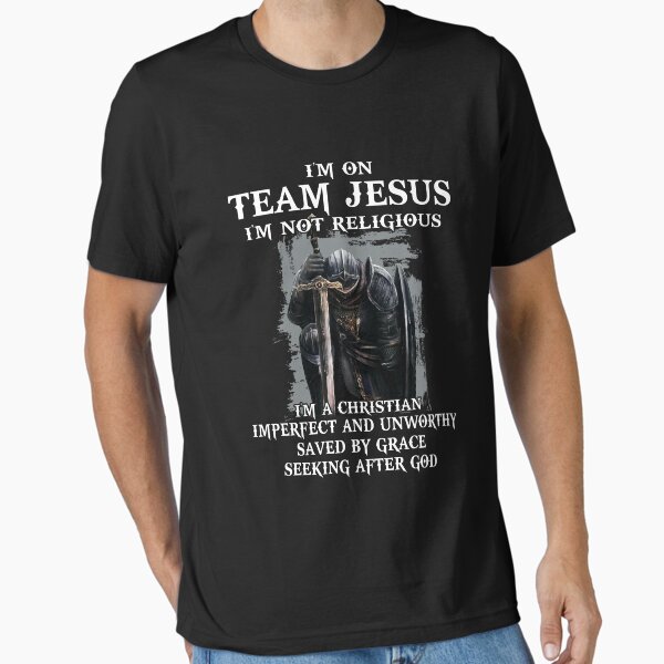 Item preview, I'm On Team Jesus I'm Not Religious christian warrior vintage designed and sold by elizabethdawnn.