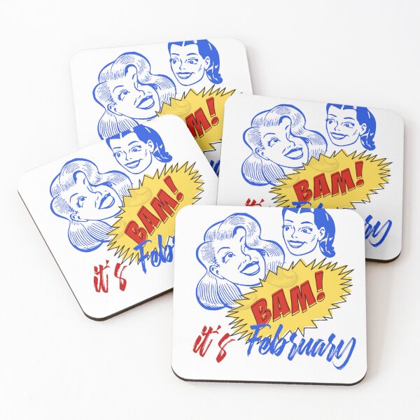 Item preview, BAM! It's February - Cool Retro Design for T-shirts,  Iphone Cases,  Stickers and Other Accessories	 designed and sold by Ridiculam Toga.
