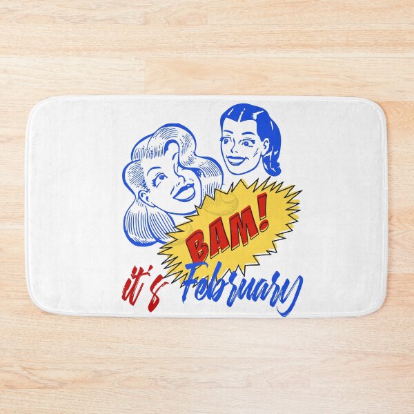 Item preview, BAM! It's February - Cool Retro Design for T-shirts,  Iphone Cases,  Stickers and Other Accessories	 designed and sold by Ridiculam Toga.