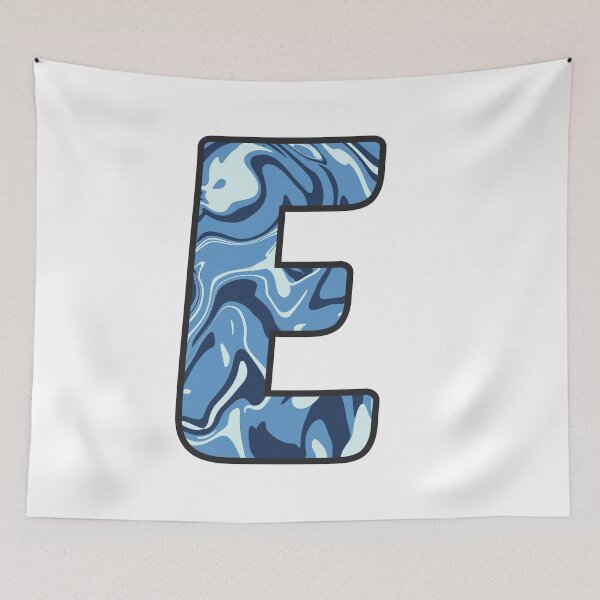 Item preview, E - Blue Marble Alphabet Letter designed and sold by Emmyteddy.