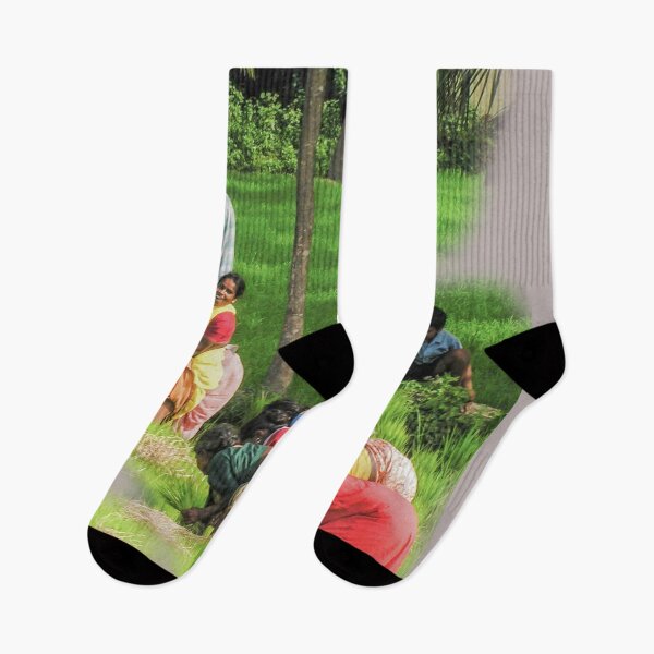 Item preview, Women planting rice designed and sold by indiafrankk.