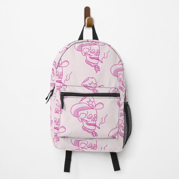 Item preview, Hot Pink Western Cowboy Hat Skull Smoking designed and sold by The-Goods.