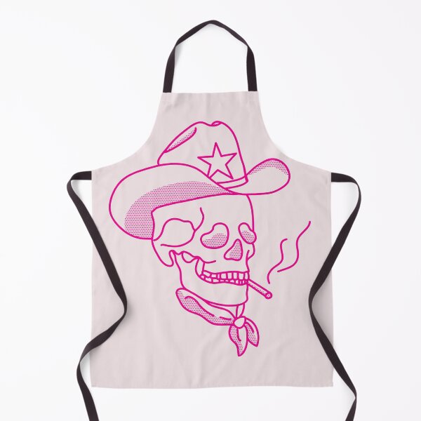 Item preview, Hot Pink Western Cowboy Hat Skull Smoking designed and sold by The-Goods.
