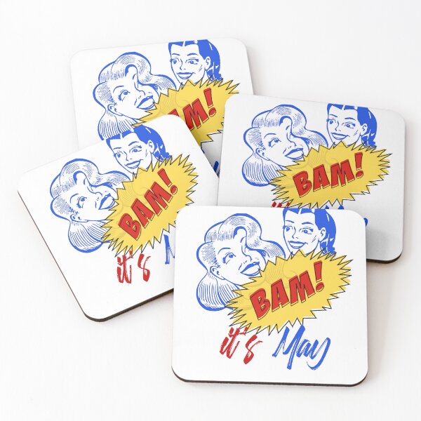 Item preview, BAM! It's May - Cool Retro Design for T-shirts,  Iphone Cases,  Stickers and Other Accessories	 designed and sold by Ridiculam Toga.
