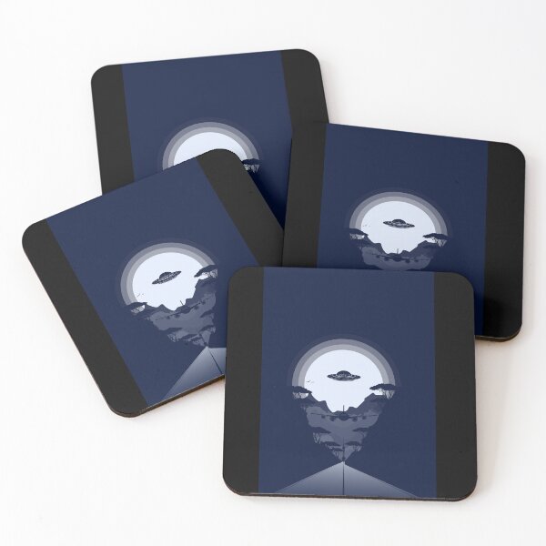 Item preview,  UFO WHITE SUN - Sunset  silhouette art designed and sold by dennaibz.