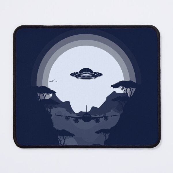 Item preview,  UFO WHITE SUN - Sunset  silhouette art designed and sold by dennaibz.