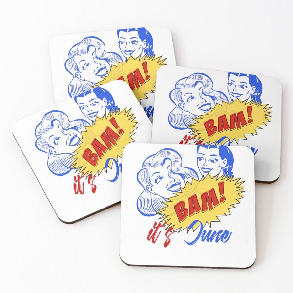 Item preview, BAM! It's June - Cool Retro Design for T-shirts,  Iphone Cases,  Stickers and Other Accessories	 designed and sold by Ridiculam Toga.