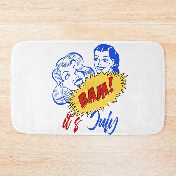 Item preview, BAM! It's July - Cool Retro Design for T-shirts,  Iphone Cases,  Stickers and Other Accessories	 designed and sold by Ridiculam Toga.