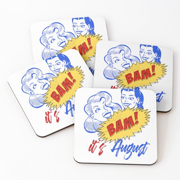 Item preview, BAM! It's August - Cool Retro Design for T-shirts,  iPhone Cases,  Stickers and Other Accessories designed and sold by Ridiculam Toga.