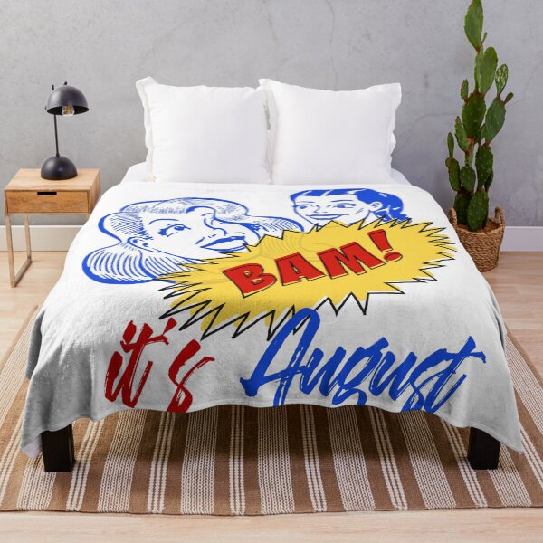 Item preview, BAM! It's August - Cool Retro Design for T-shirts, iPhone Cases, Stickers and Other Accessories designed and sold by Ridiculam Toga.