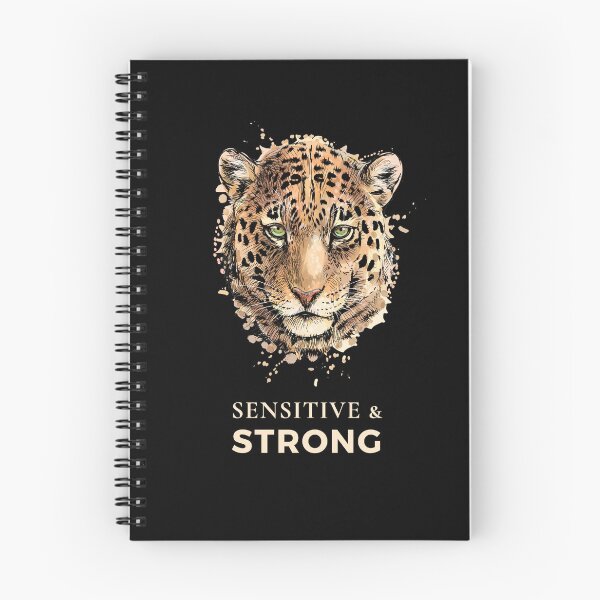 Item preview, Sensitive and Strong (Leopard) designed and sold by HSPgiftshop.