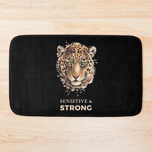 Item preview, Sensitive and Strong (Leopard) designed and sold by HSPgiftshop.