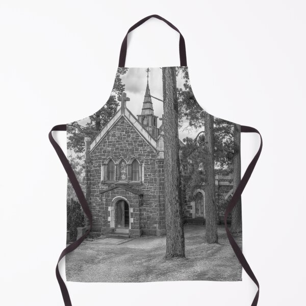 Item preview, Tiny Brick Chapel amongst the Pines - Black and White designed and sold by Steven Jodoin.
